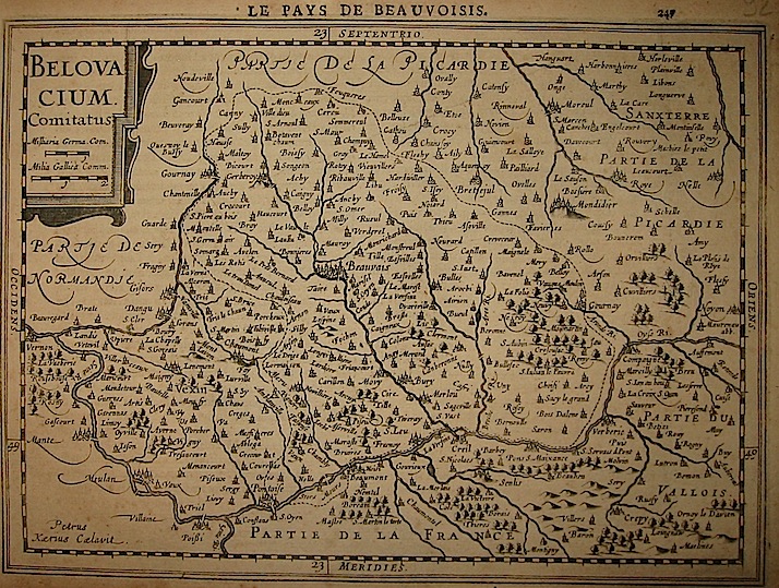 Mercator Gerard - Hondius Jodocus Belovacium Comitatus 1630 Amsterdam 